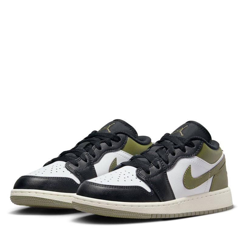 Air Jordan 1 Low (GS) - Black/Medium Olive