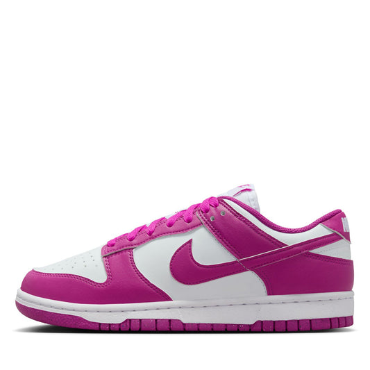 Women's Nike Dunk Low - White/Hot Fuchsia