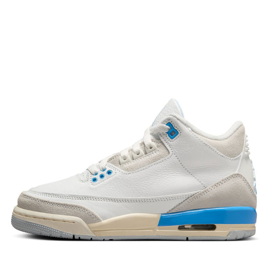 Air Jordan 3 Retro (GS) 'Lucky Shorts' - Summit White/Hydrogen Blue