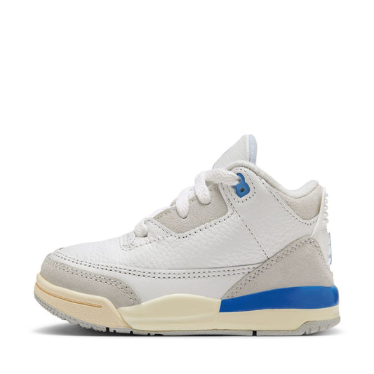 Jordan 3 Retro (TD) 'Lucky Shorts' - Summit White/Hydrogen Blue