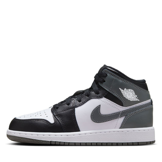 Air Jordan 1 Mid (GS) - Black/Iron Grey