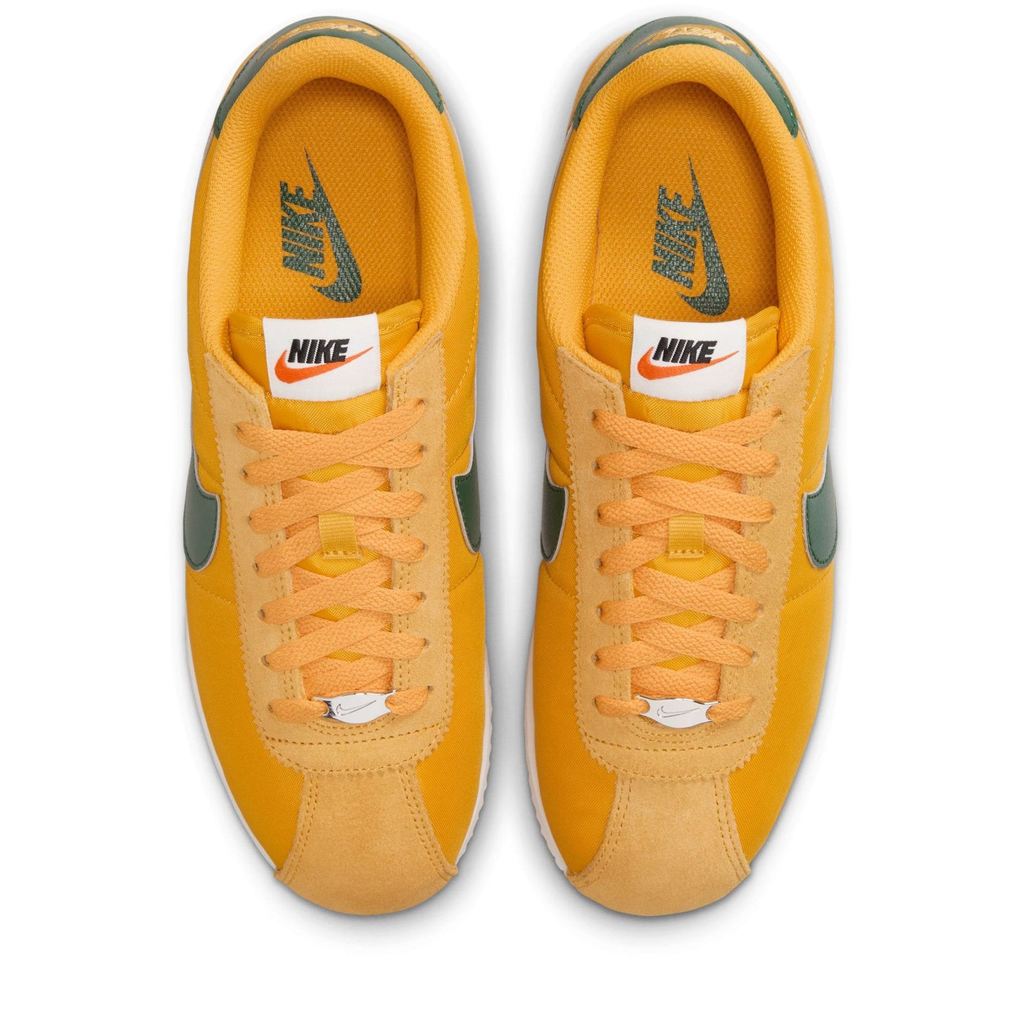 Women's Nike Cortez Textile - Yellow Ochre/Gorge Green