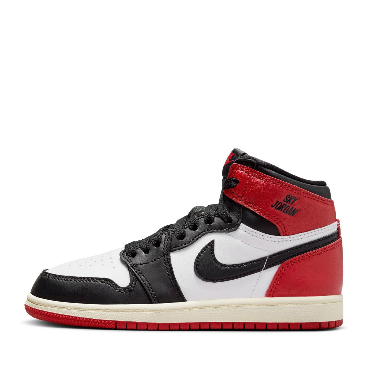 Jordan 1 Retro High OG 'Black Toe Reimagined' (PS) - White/Varsity Red