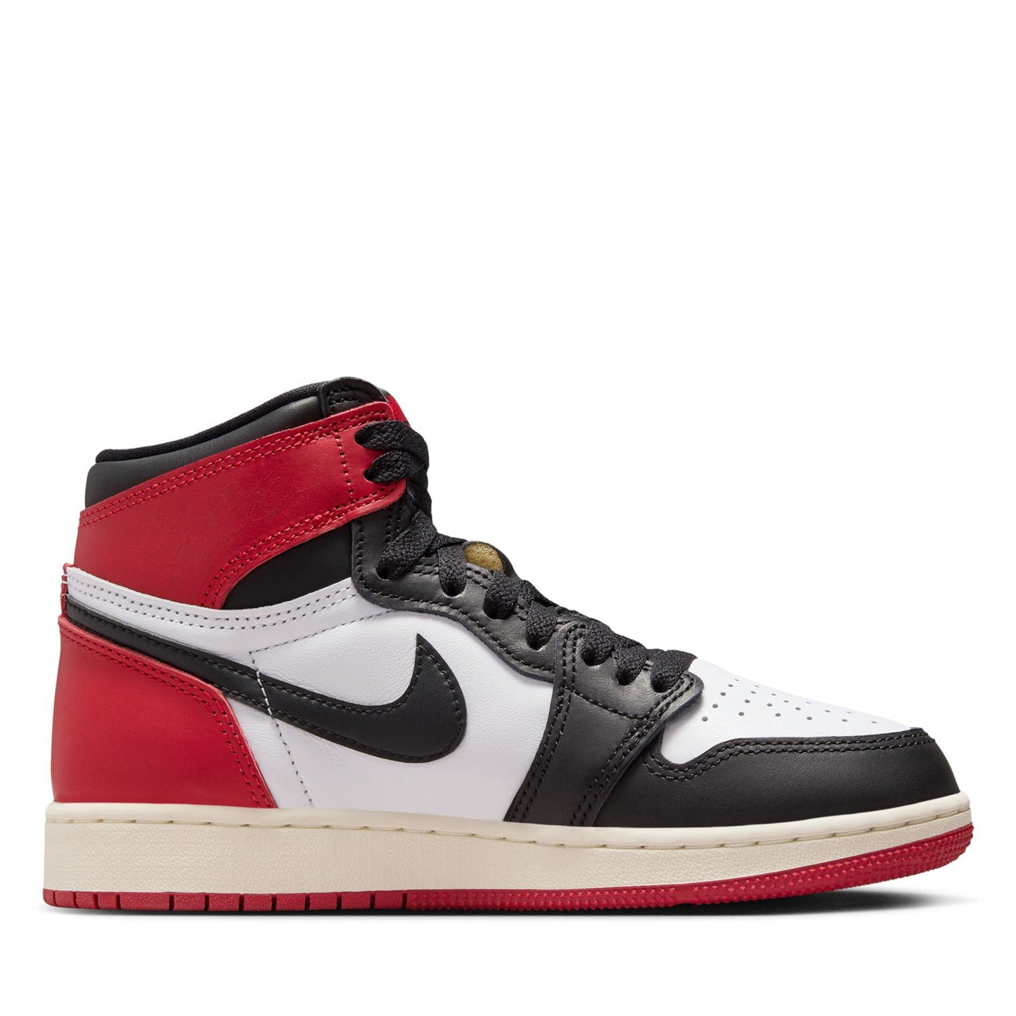 Air Jordan 1 Retro High OG 'Black Toe Reimagined' (GS) - White/Varsity Red