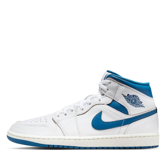 Air Jordan 1 Mid SE - White/Industrial Blue