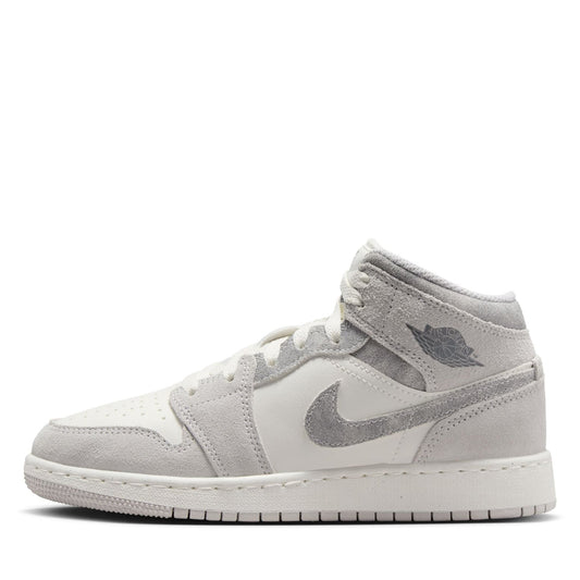 Air Jordan 1 Mid SE (GS) - Neutral Grey/Smoke Grey