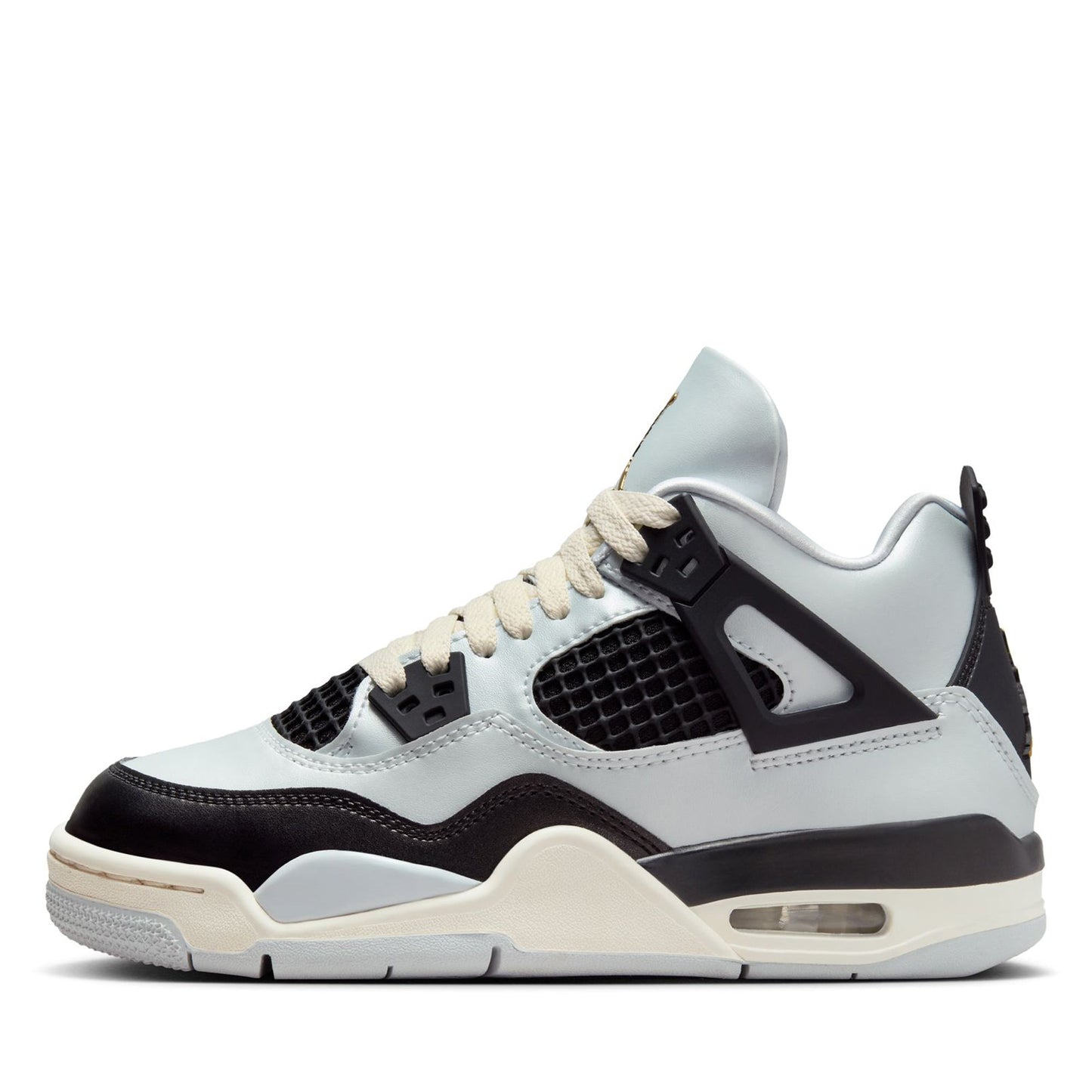 Air Jordan 4 Retro 'Platinum Gold' (GS) - Pure Platinum/Metallic Gold