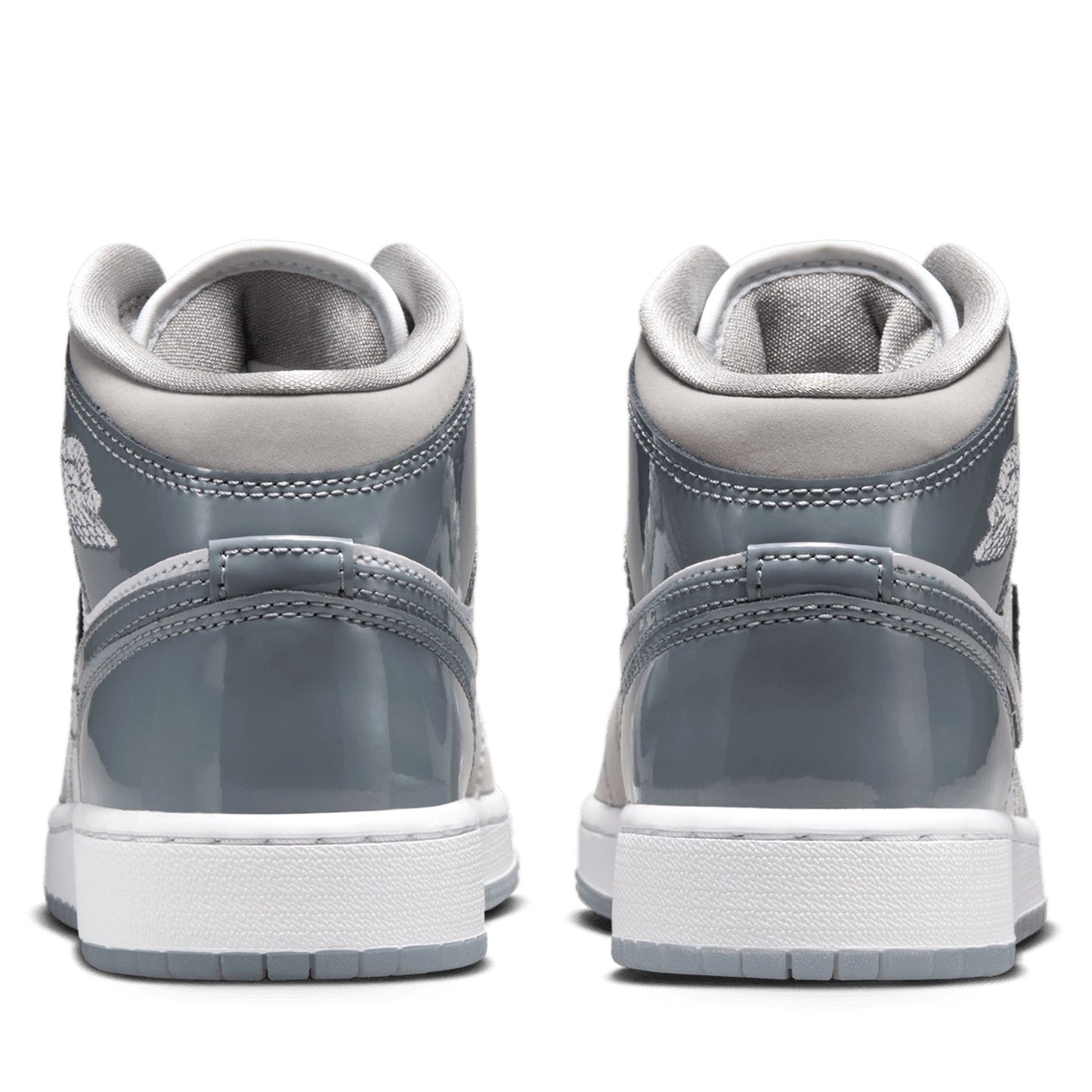 Air Jordan 1 Mid SE (GS) - White/Cool Grey