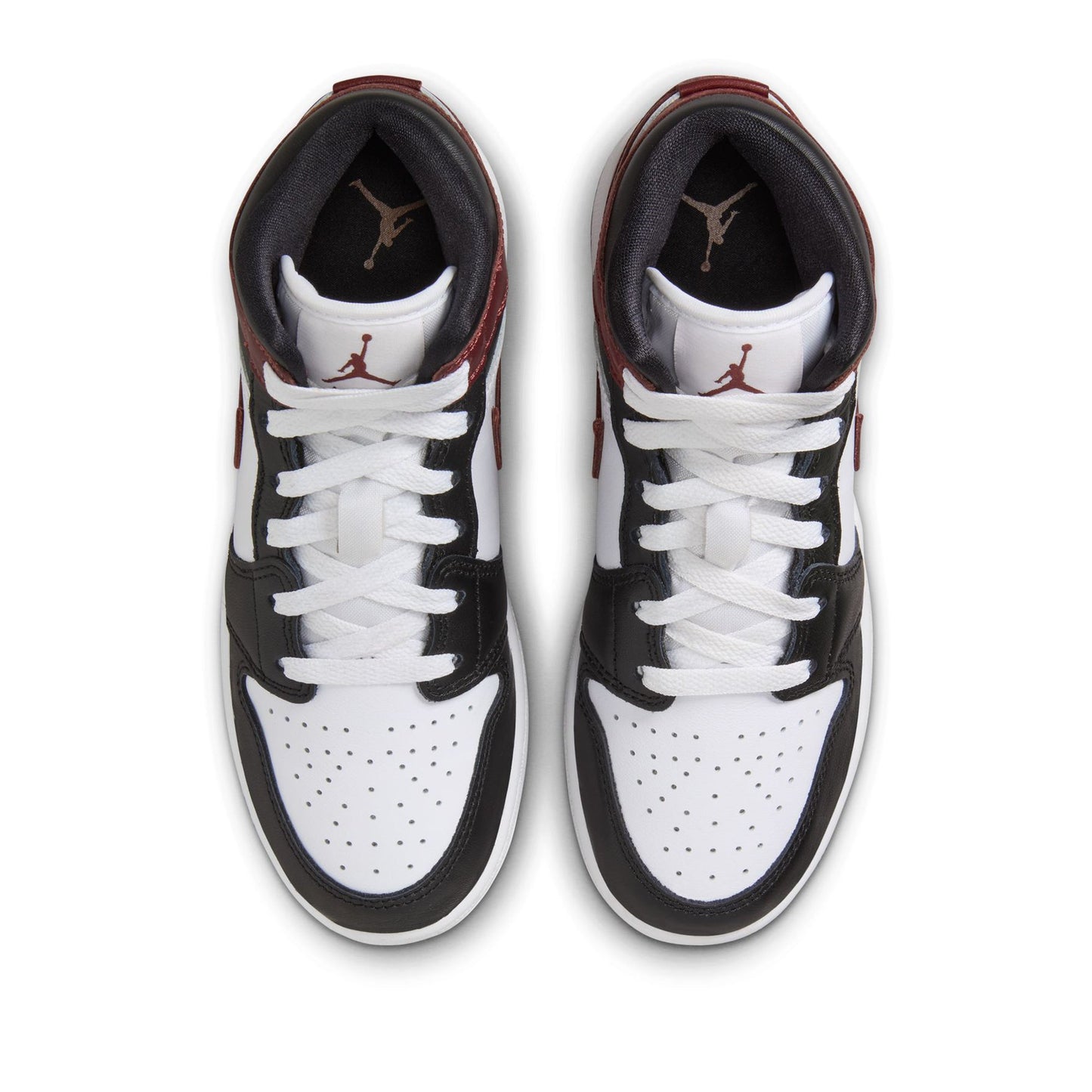 Air Jordan 1 Mid SE (GS) - White/Dark Pony