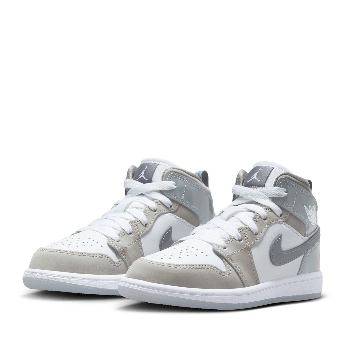 Jordan 1 Mid SE (PS) - White/Cool Grey