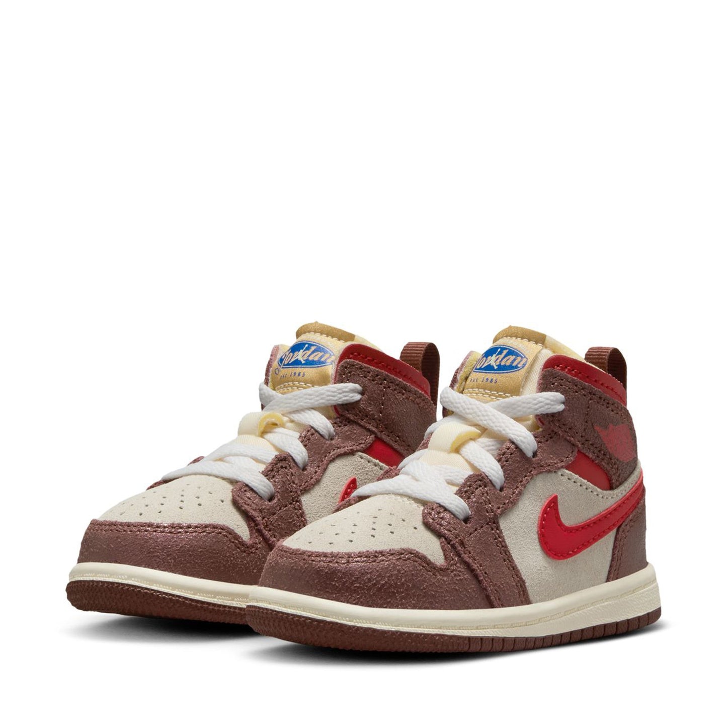 Jordan 1 Mid SE 'Breakfast' (TD) - Coconut Milk/Varsity Red