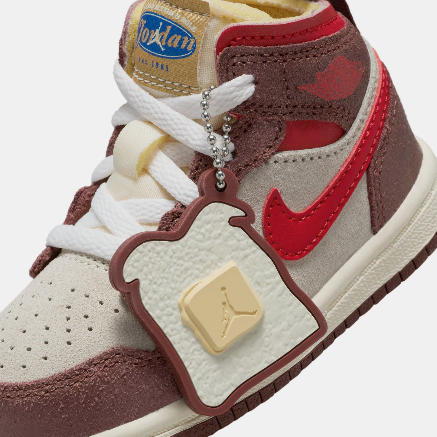 Jordan 1 Mid SE 'Breakfast' (TD) - Coconut Milk/Varsity Red