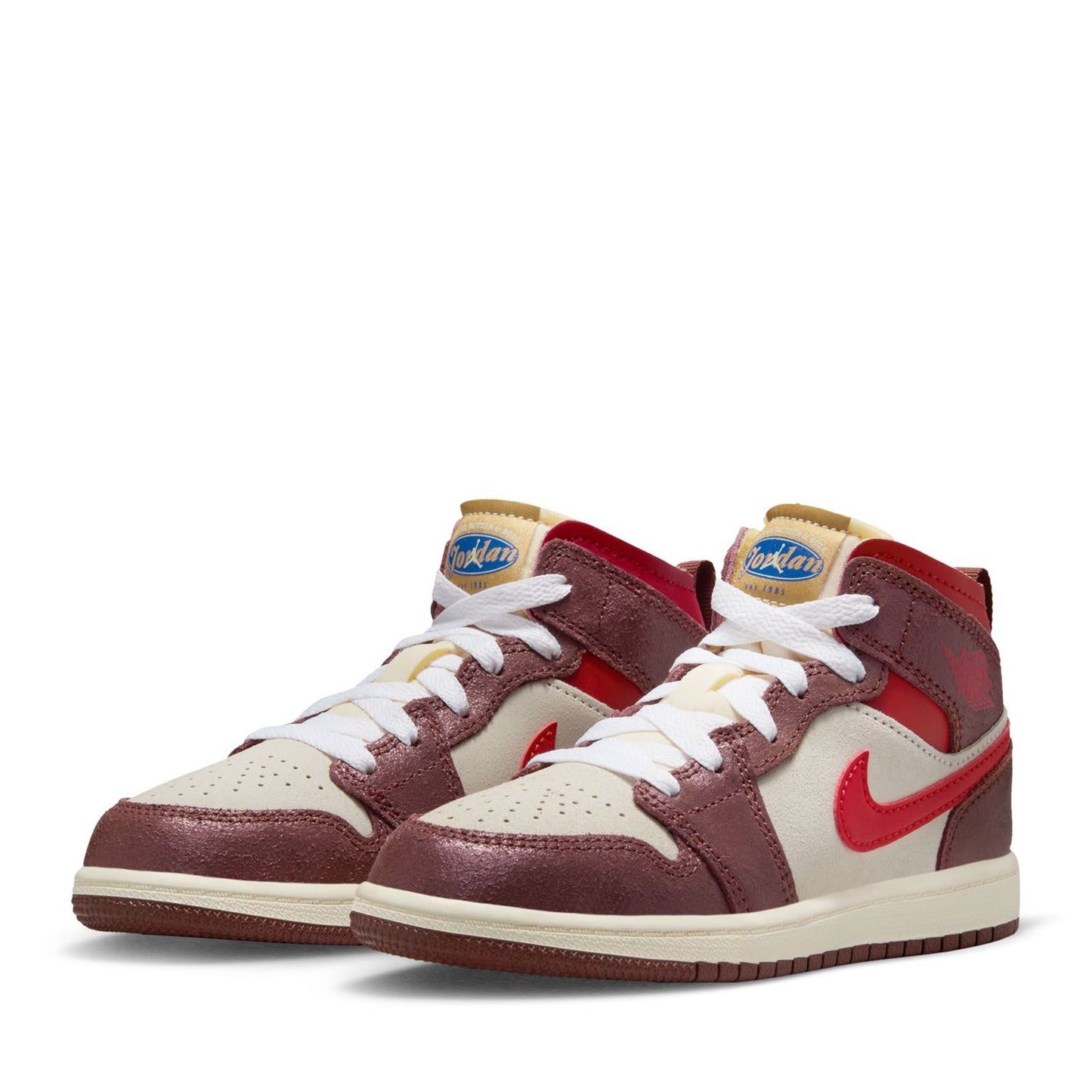 Jordan 1 Mid SE 'Breakfast' (PS) - Coconut Milk/Varsity Red