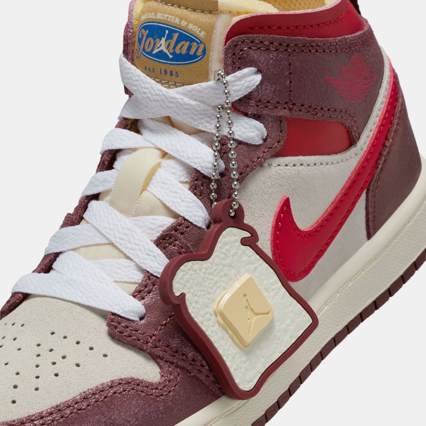 Jordan 1 Mid SE 'Breakfast' (PS) - Coconut Milk/Varsity Red