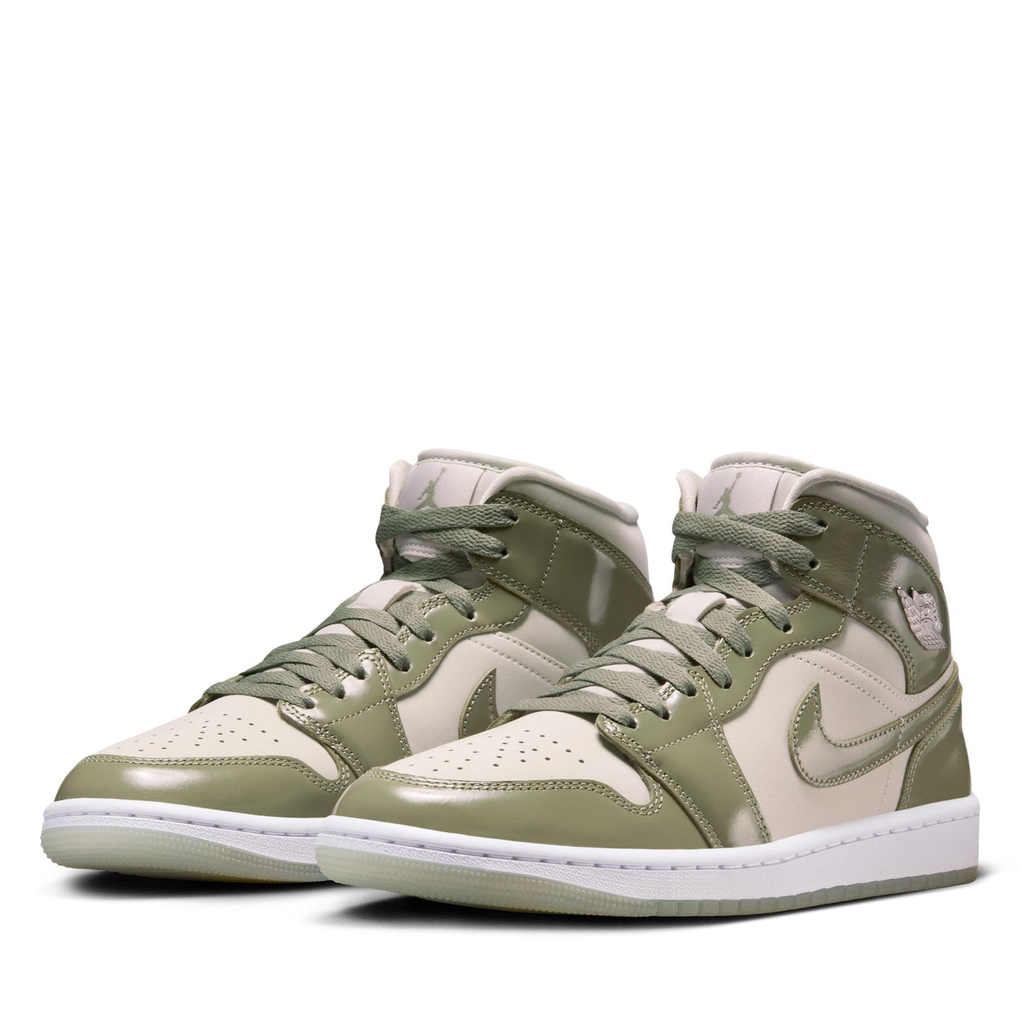 Women's Air Jordan 1 Mid SE - Sea Glass/Oil Green