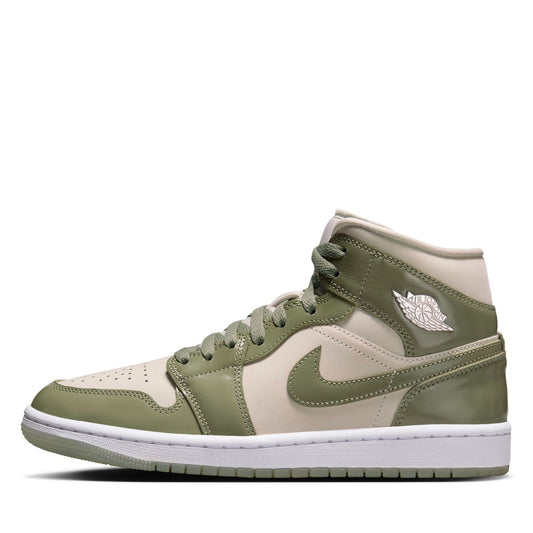 Women's Air Jordan 1 Mid SE - Sea Glass/Oil Green