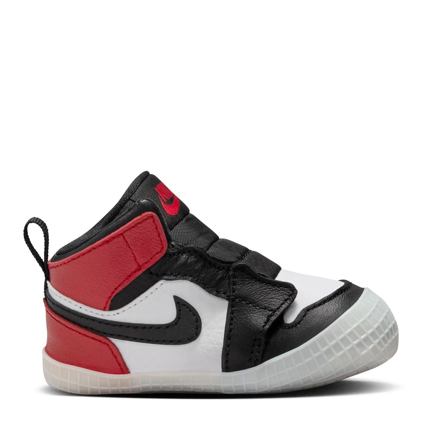 Jordan 1 Crib Bootie 'Black Toe Reimagined' (CB) - Black/Varsity Red