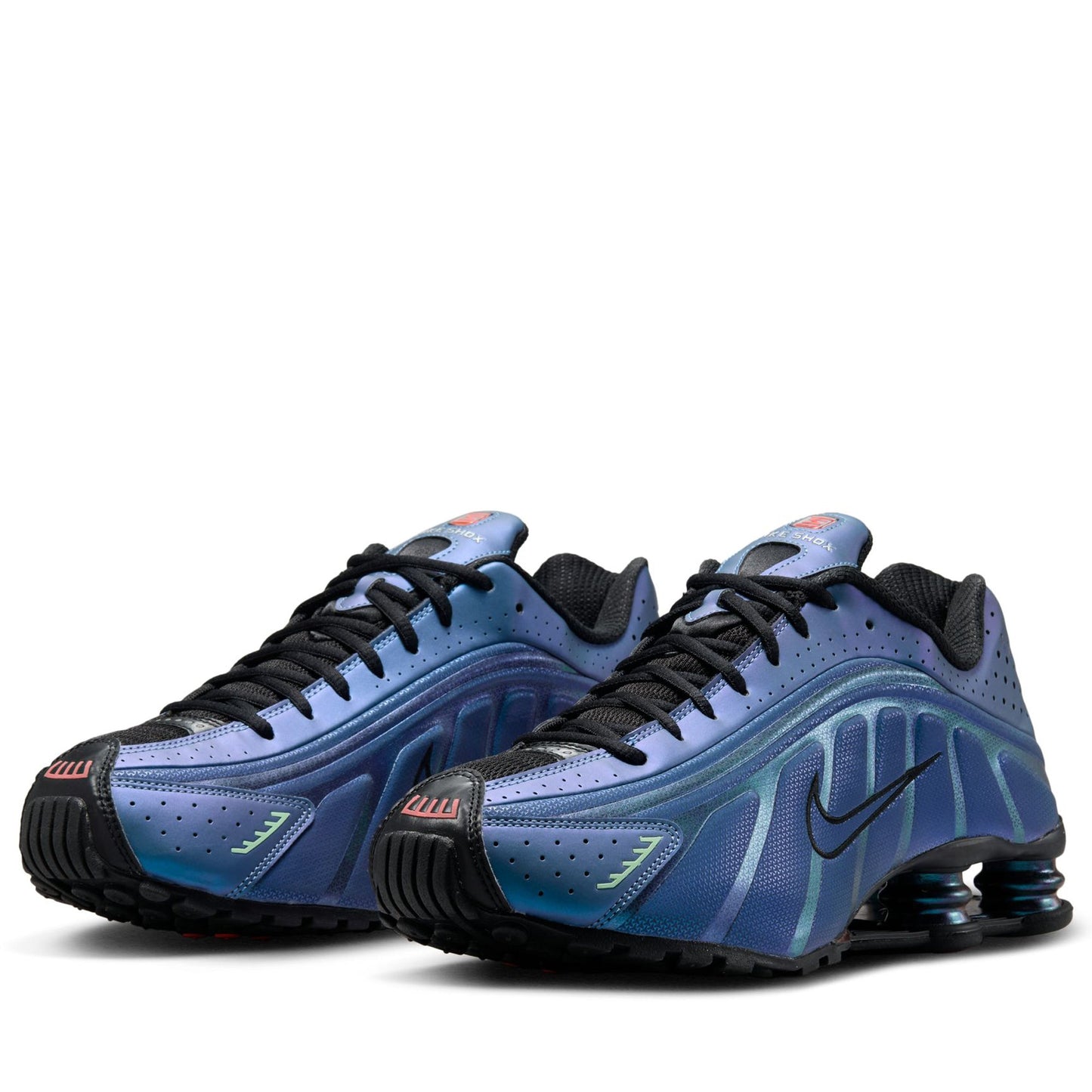 Nike Shox R4 'Iridescent' - Metallic Silver/Black