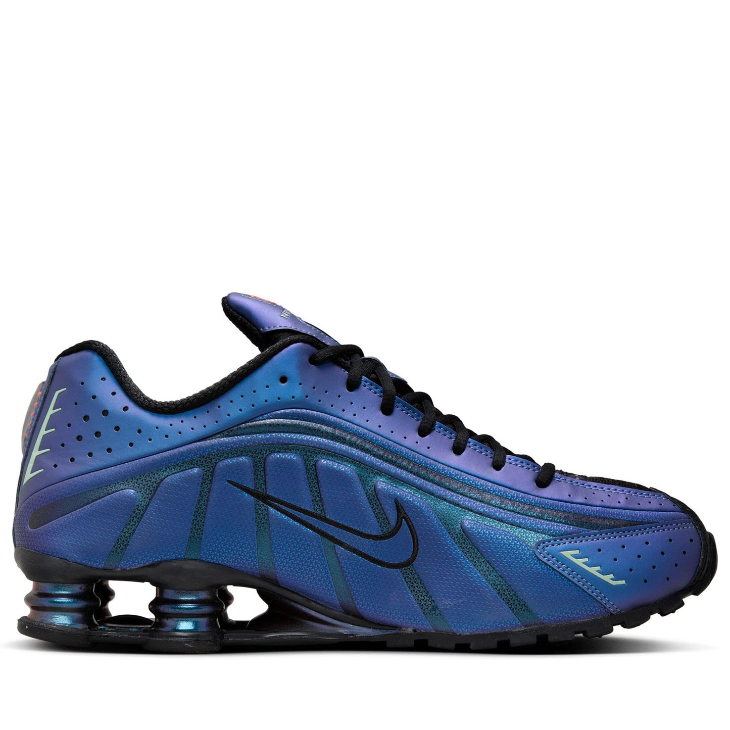 Nike Shox R4 'Iridescent' - Metallic Silver/Black