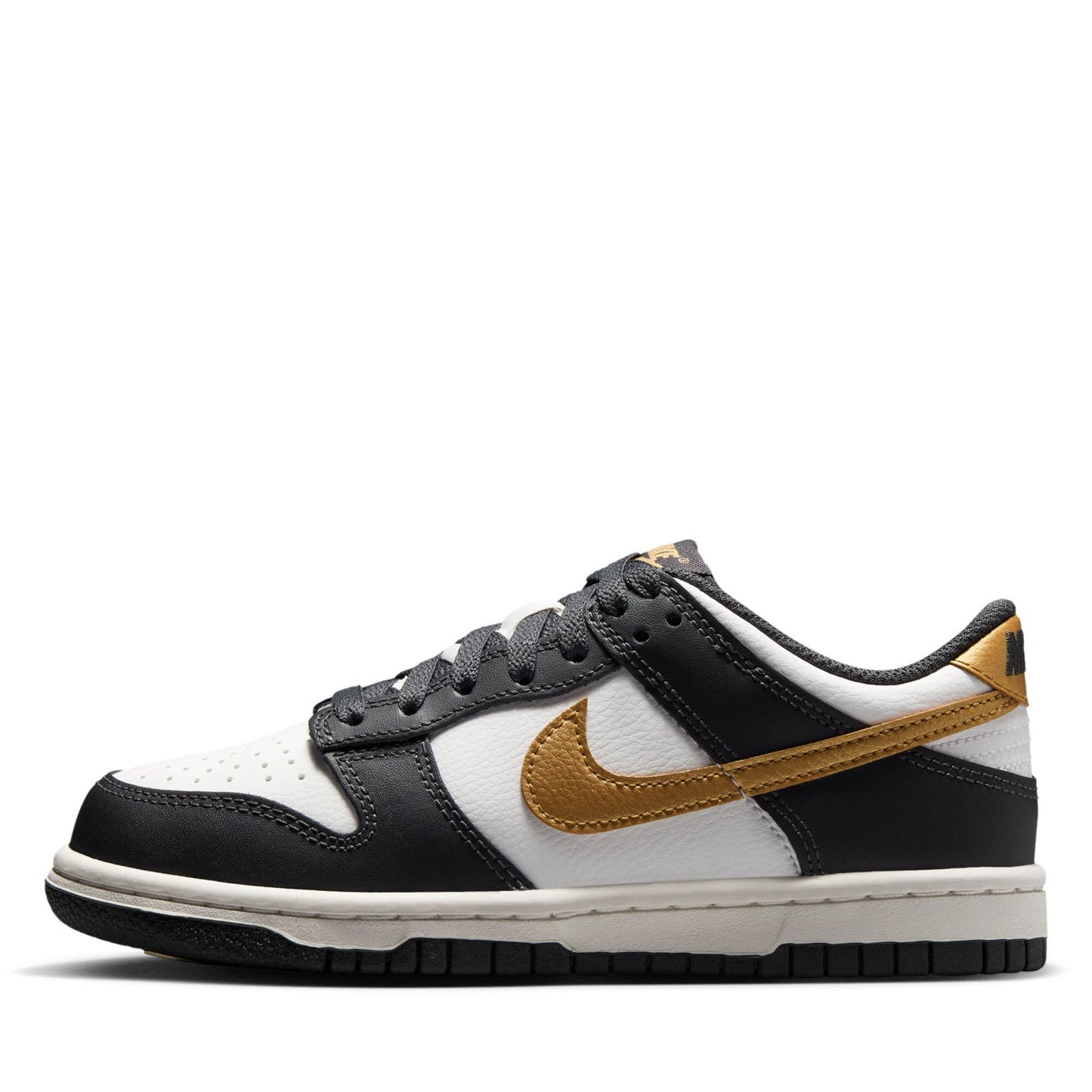 Nike Dunk Low (GS) - Summit White/Metallic Gold