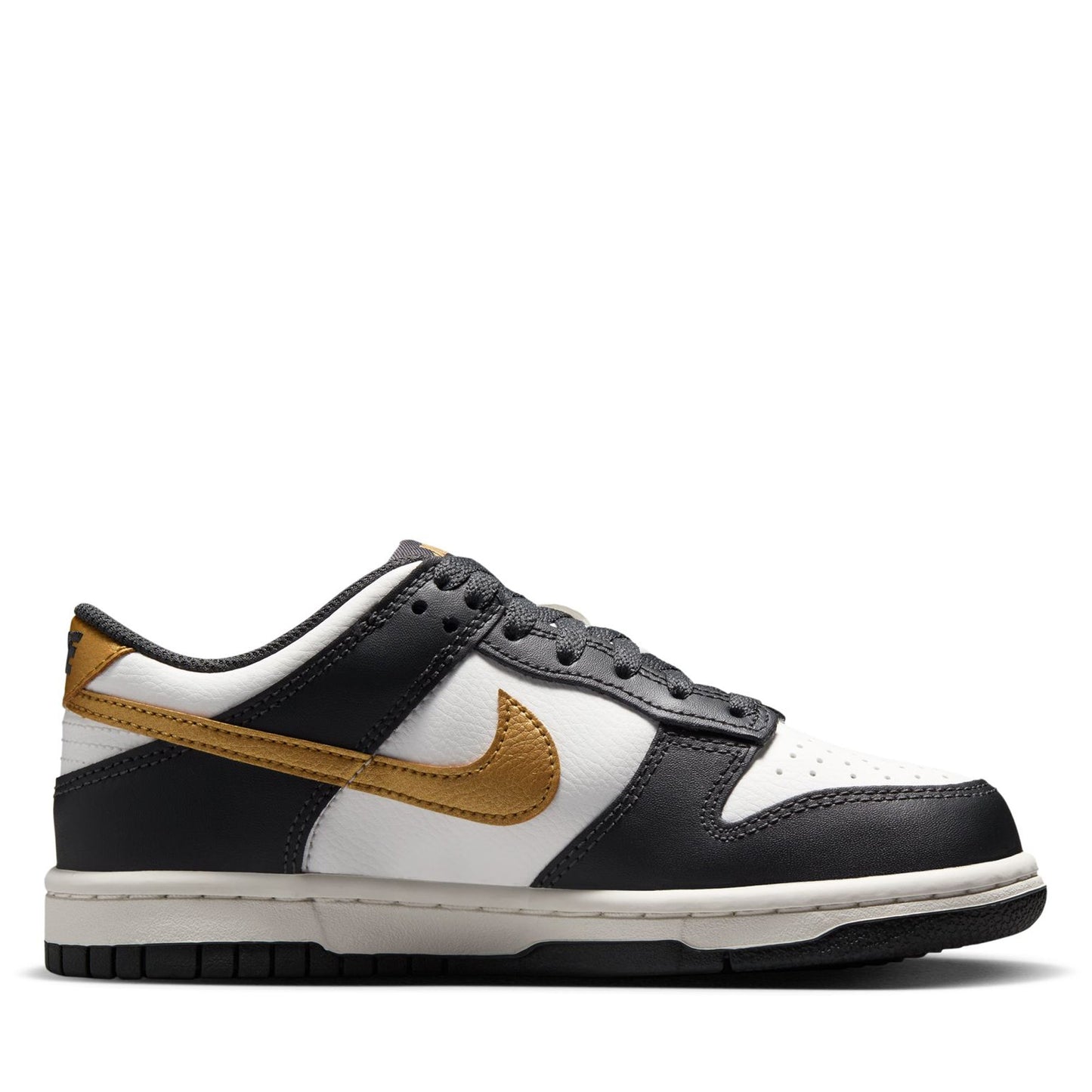 Nike Dunk Low (GS) - Summit White/Metallic Gold