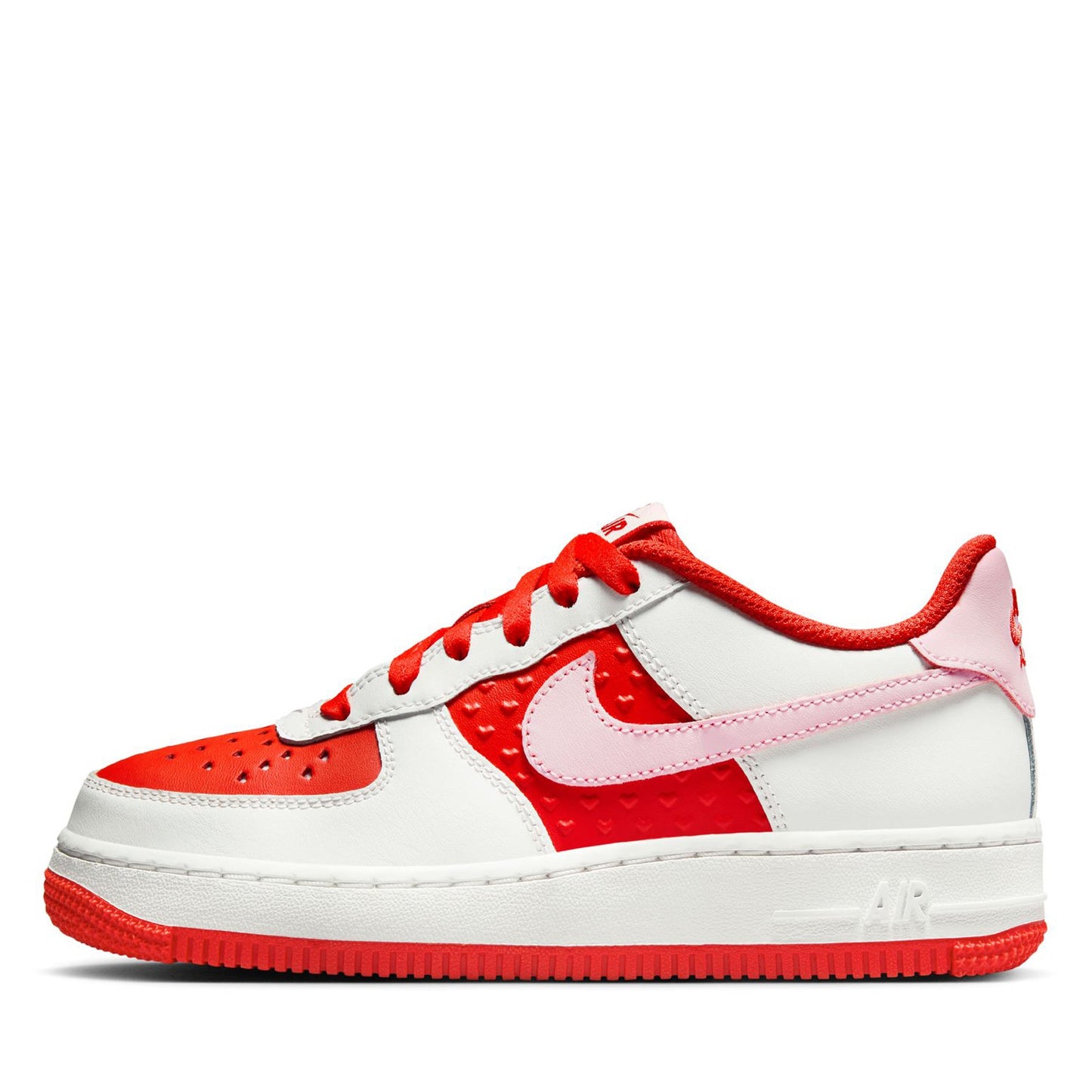 Nike Air Force 1 'Valentine's Day' (GS) - Summit White/Pink Foam