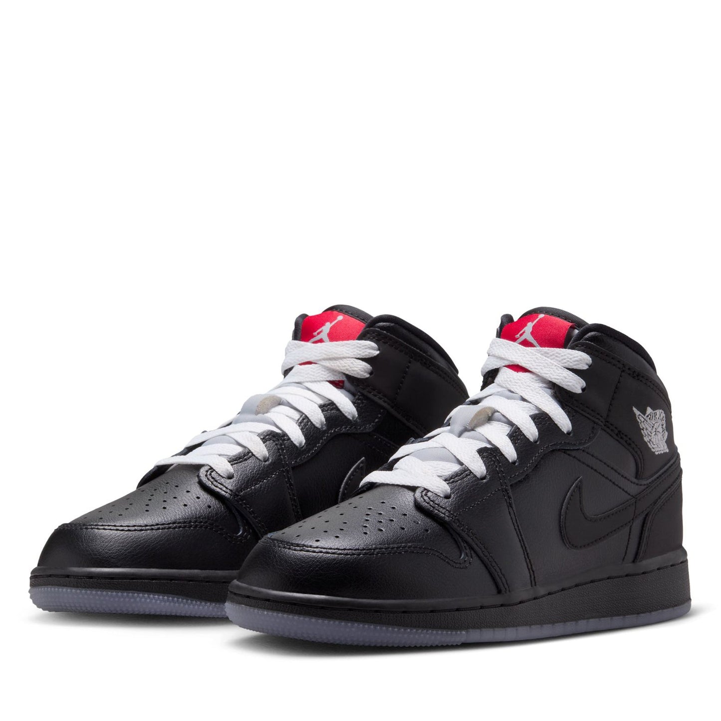 Air Jordan 1 Mid (GS) - Black/Wolf Grey