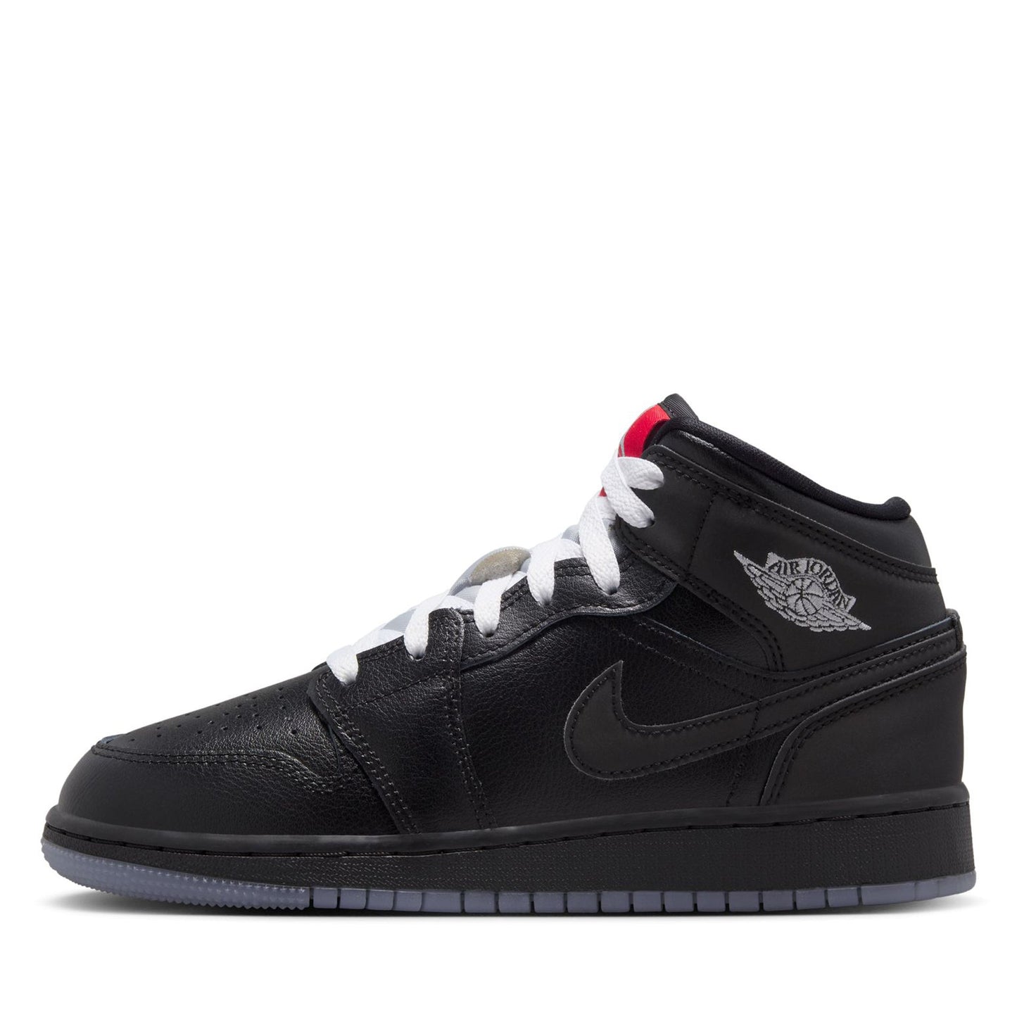 Air Jordan 1 Mid (GS) - Black/Wolf Grey