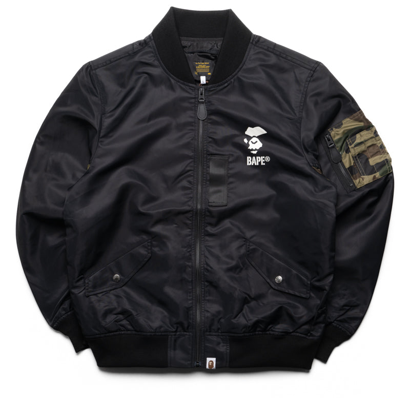 A Bathing Ape 1st Camo Bomber Jacket - Black