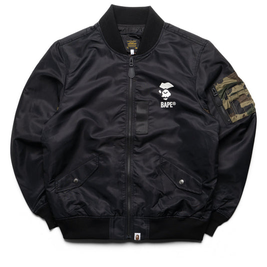 A Bathing Ape 1st Camo Bomber Jacket - Black