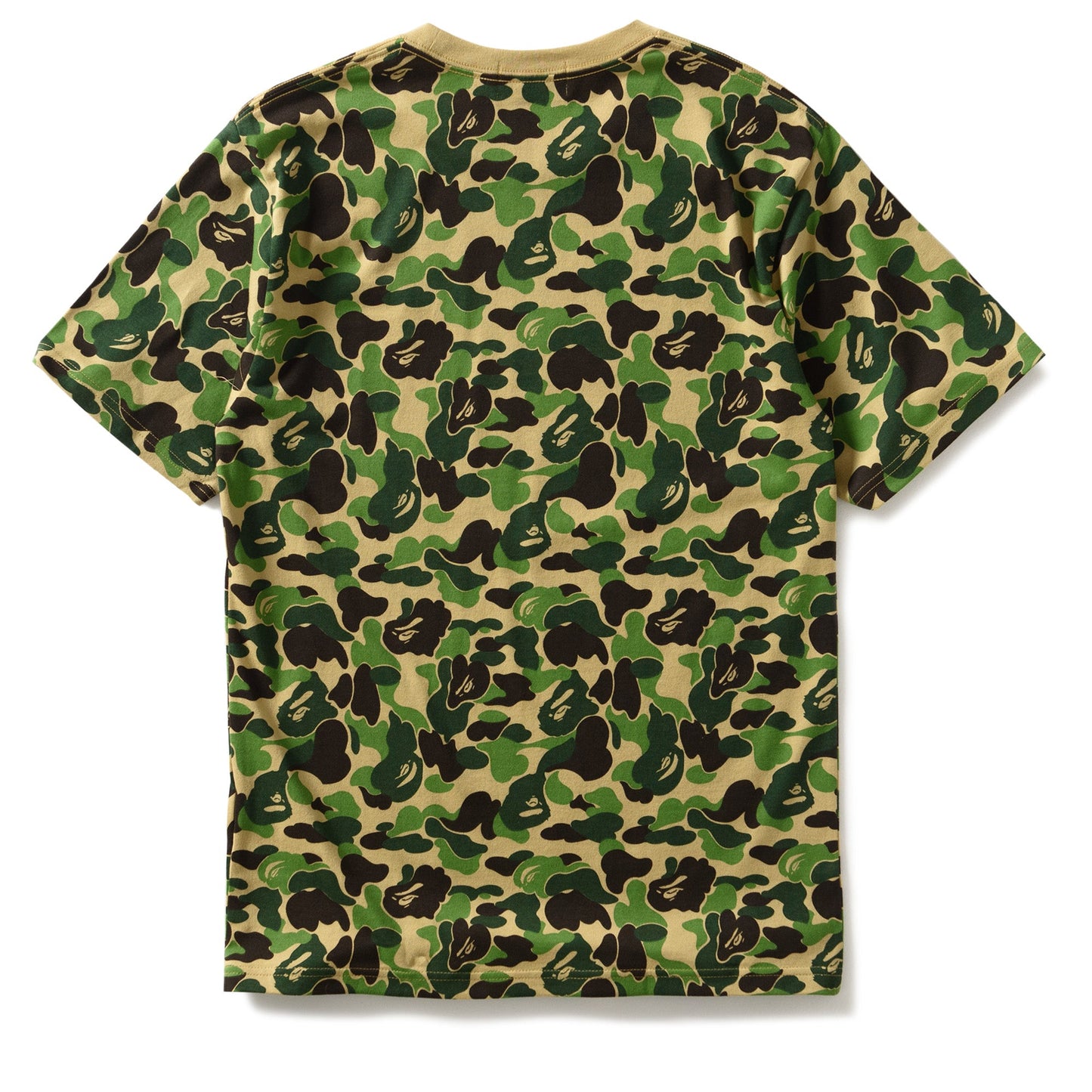 A Bathing Ape ABC Camo Ape Head One Point Tee - Green