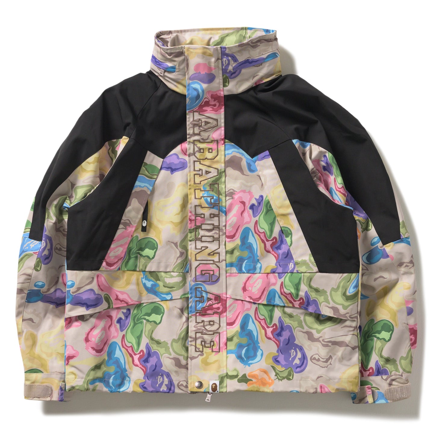 A Bathing Ape Art Camo Snowboard Jacket - Multi