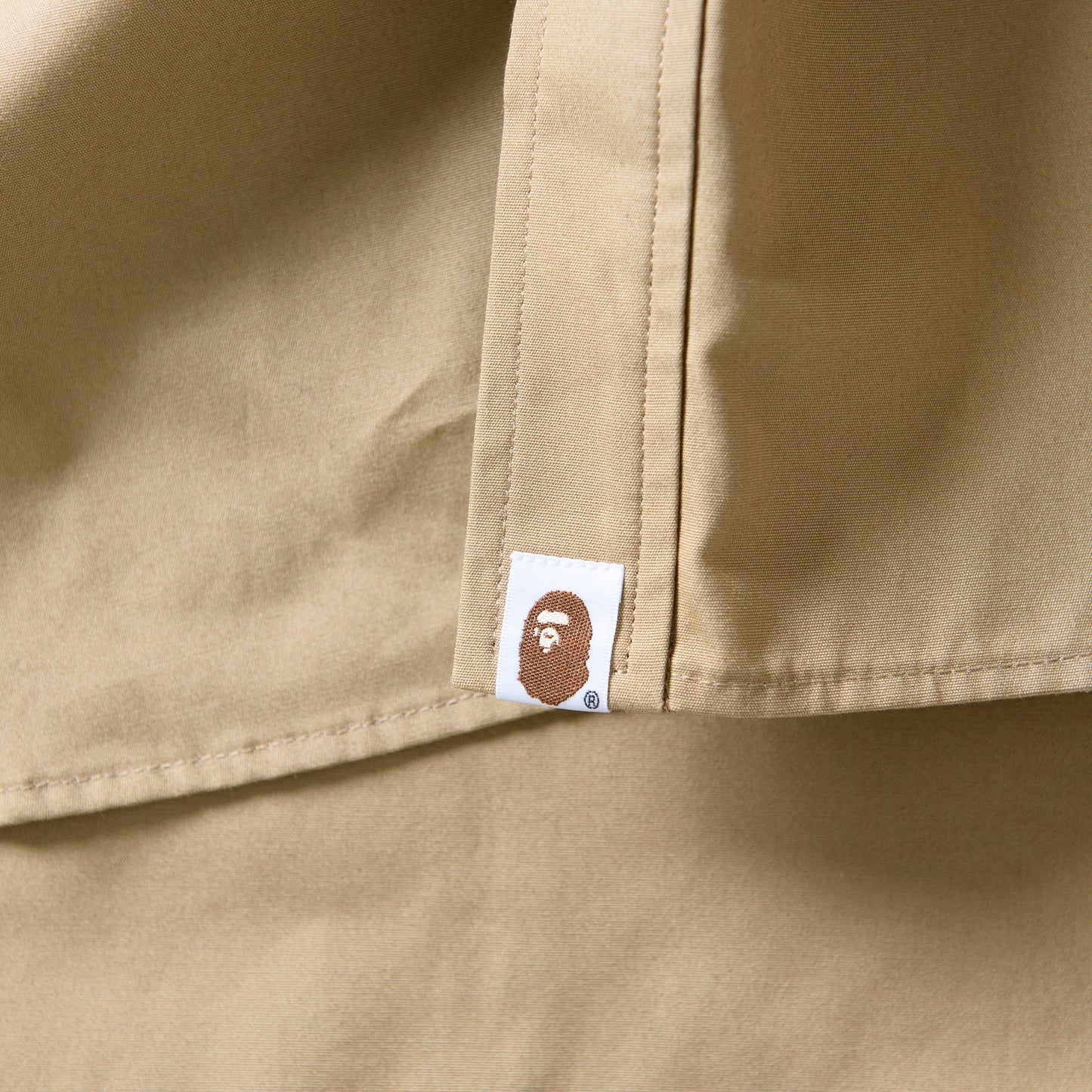 A Bathing Ape Bape Boyscout Relaxed Fit Shirt - Beige