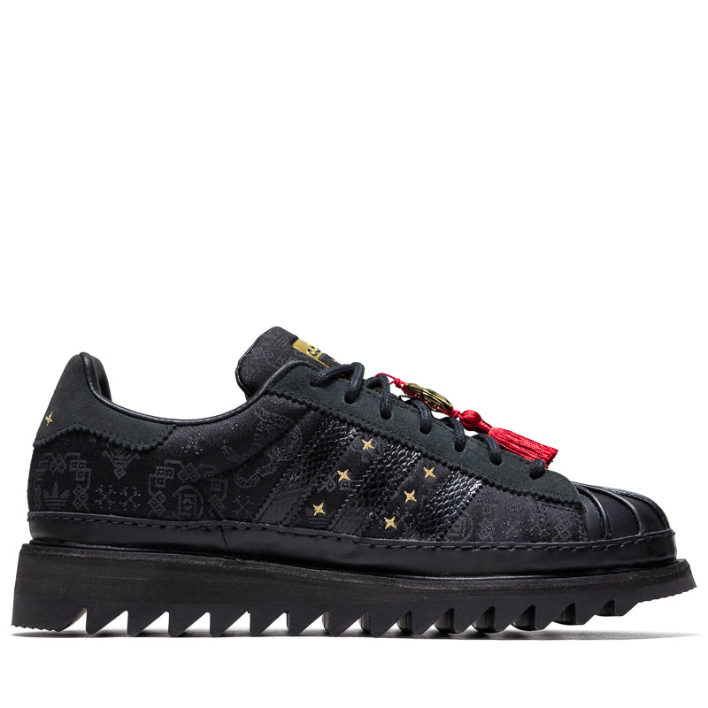 CLOT x Adidas Superstar 'Lunar New Year' - Core Black/Carbon