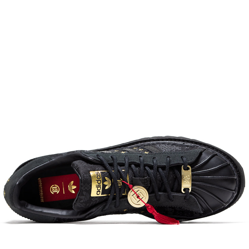 CLOT x Adidas Superstar 'Lunar New Year' - Core Black/Carbon