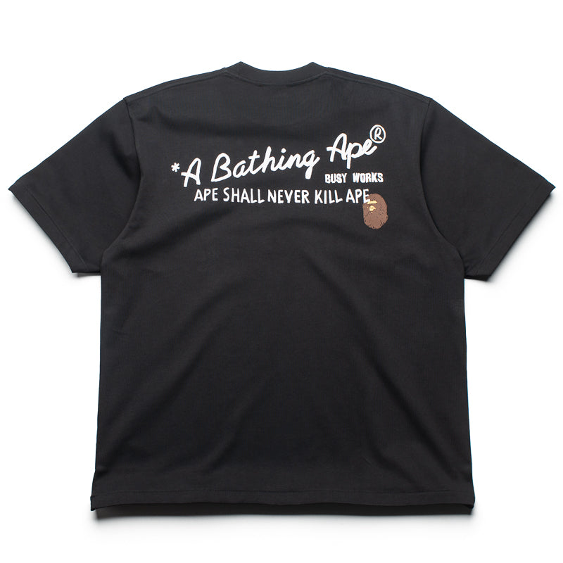 A Bathing Ape Hand Draw Tee - Black