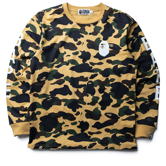 A Bathing Ape 1st Camo L/S Tee - Yellow