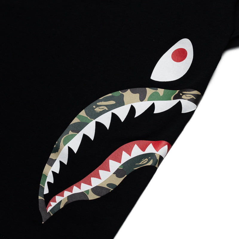 A Bathing Ape ABC Camo Side Shark Tee - Black/Green