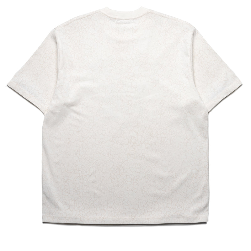 A Bathing Ape Crack Print Pattern Logo Tee - White