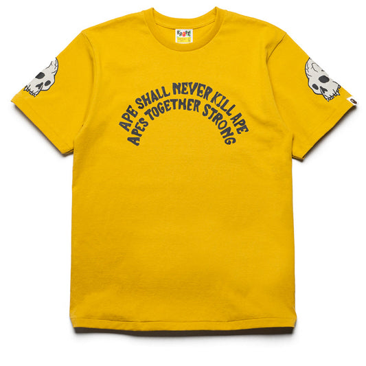 A Bathing Ape Souvenir Skull Tee - Yellow