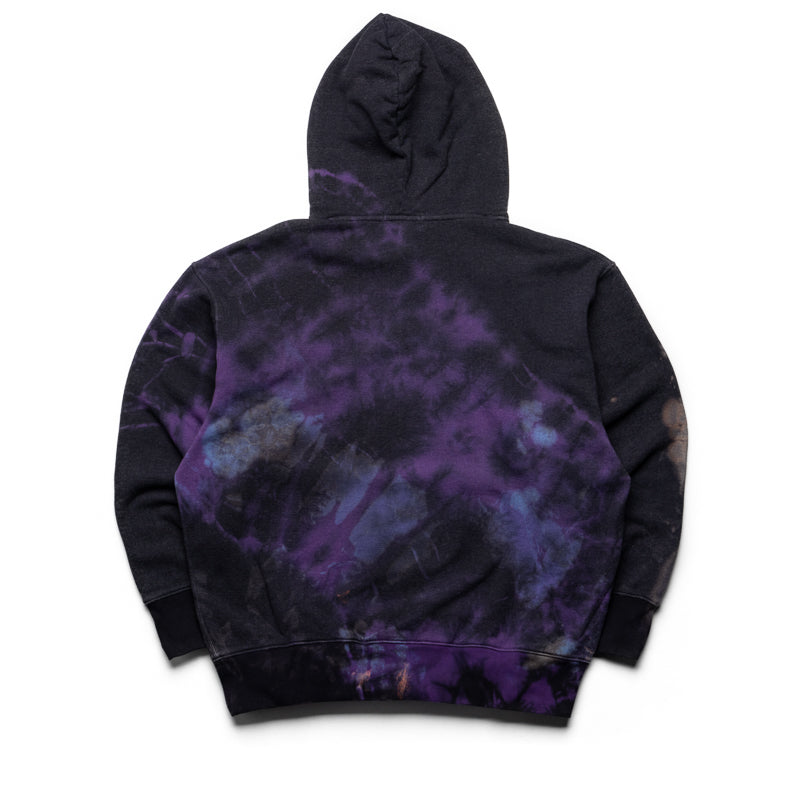 A Bathing Ape Tie Dye College Pullover Hoodie - Black