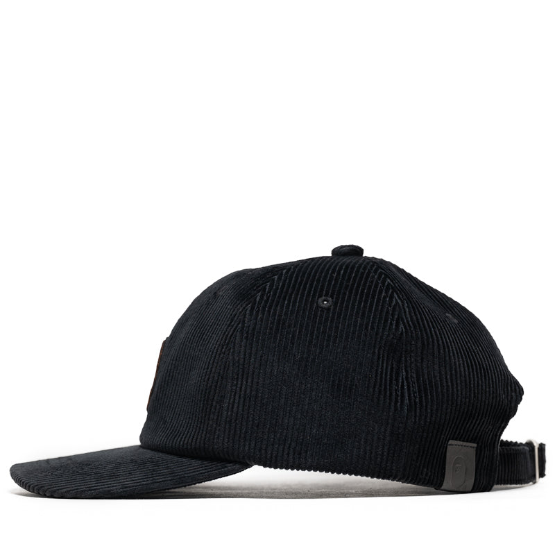 A Bathing Ape Ape Head Corduroy Strapback - Black