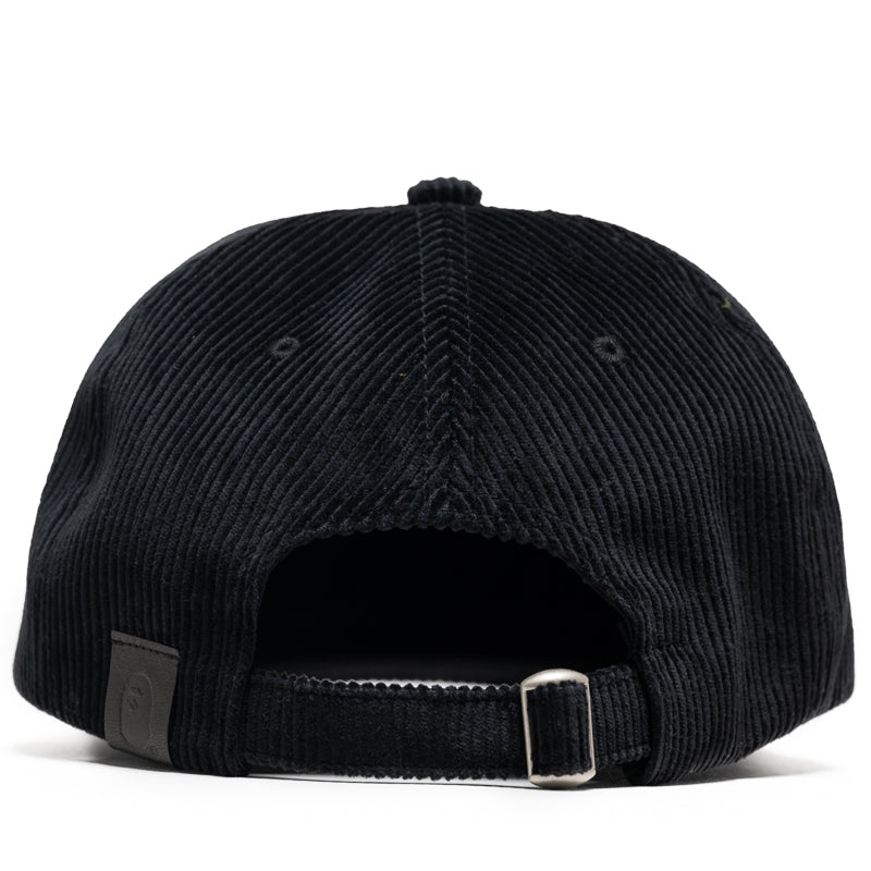 A Bathing Ape Ape Head Corduroy Strapback - Black