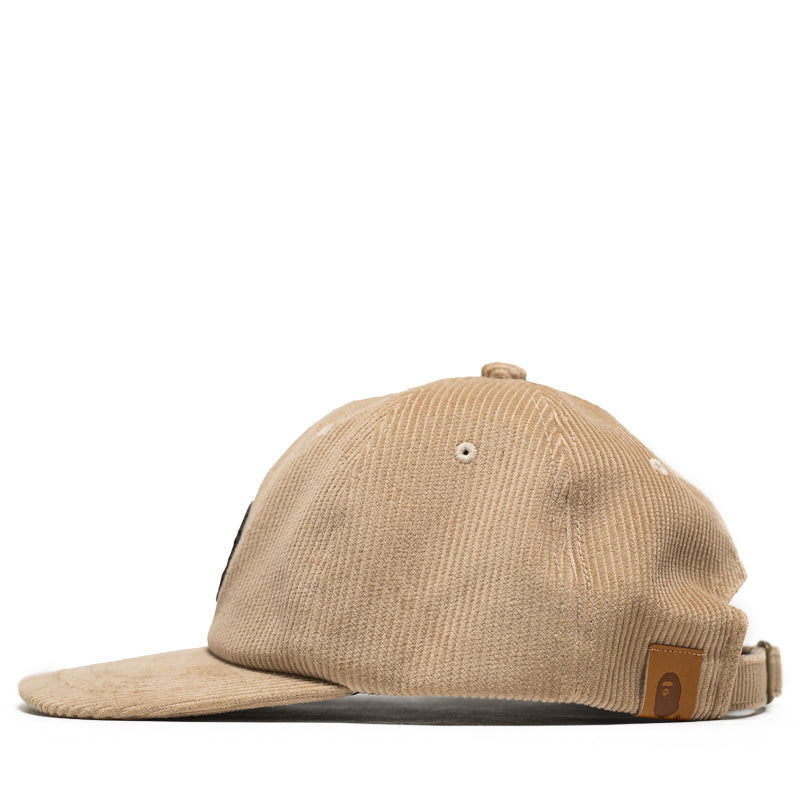 A Bathing Ape Ape Head Corduroy Strapback - Beige