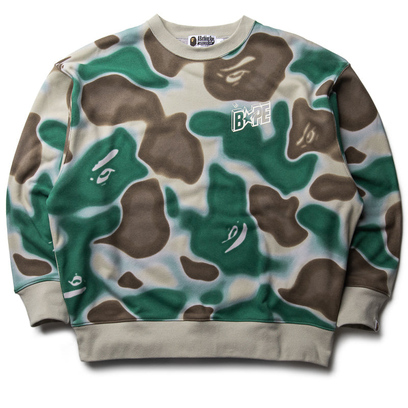 A Bathing Ape Liquid Camo Crewneck - Olive