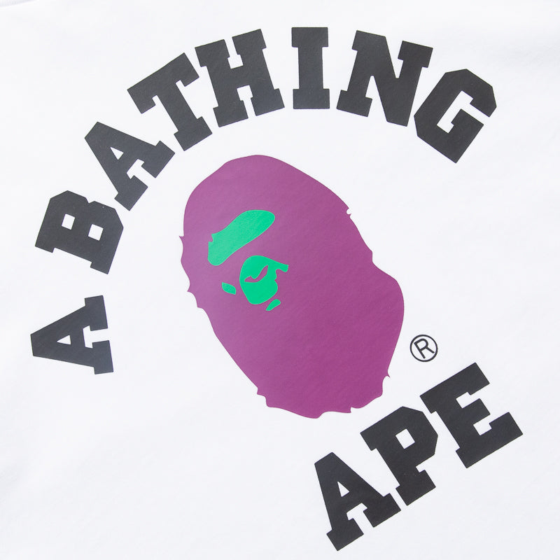 A Bathing Ape College Tee - White