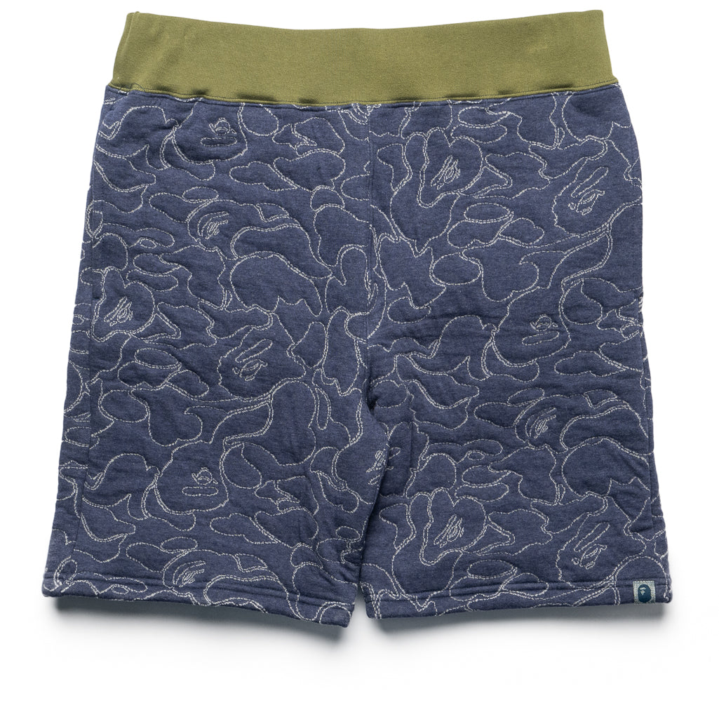 A Bathing Ape ABC Camo Sweatshorts - Navy