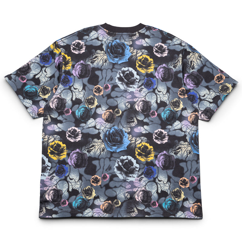 A Bathing Ape Floral Camo Logo Tee - Black