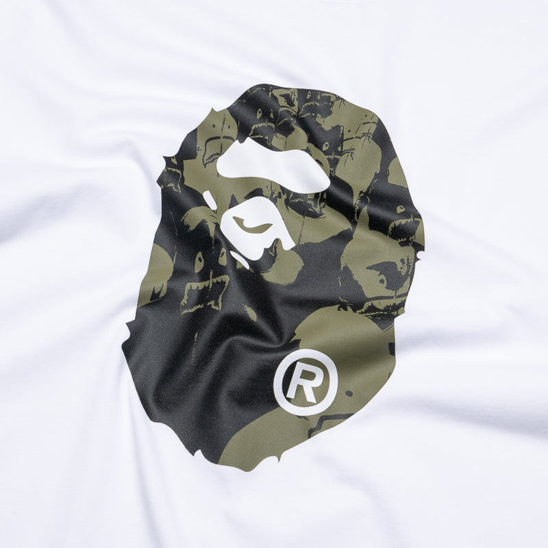 A Bathing Ape Shark Seijin Ape Head Tee - White