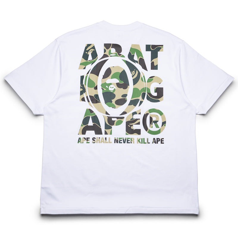 A Bathing Ape ABC Camo Head Tee - White